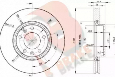 R BRAKE 78rbd24660 -  Тормозной диск